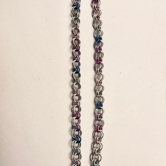 Pride Flag Steel Chainmaille Belt Chain - Picture 8 of 10